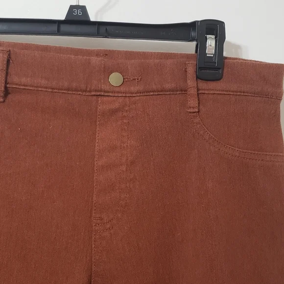 Time & Tru Rust Pull on Pants Size 12/14 - Picture 3 of 6